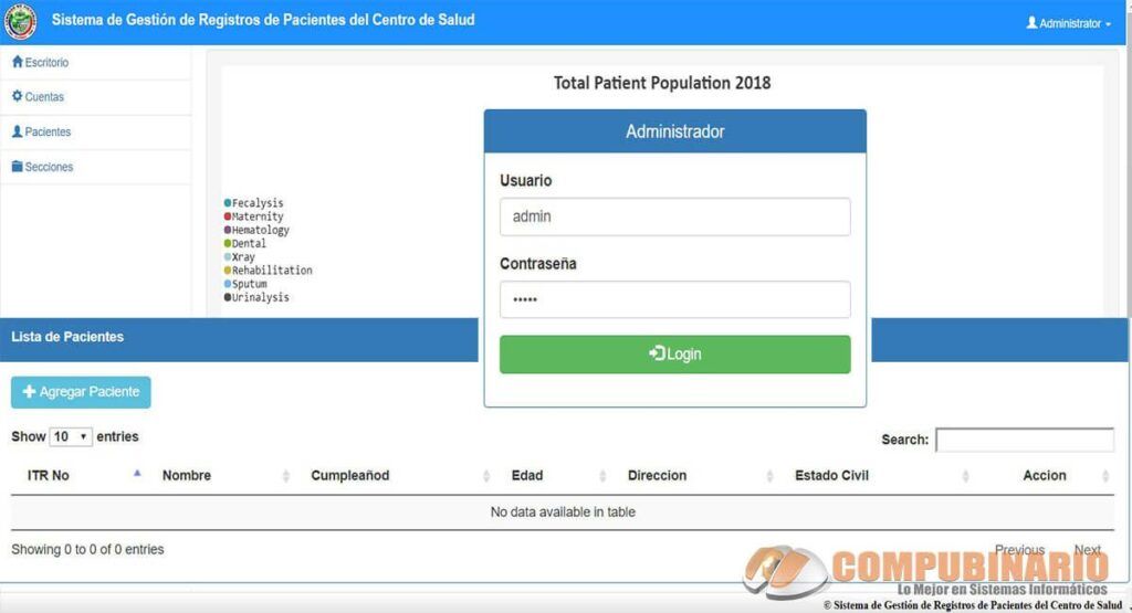 Sistema de Gestión de Registros de Pacientes del Centro de Salud