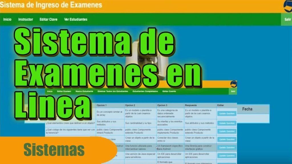 sistema de examenes en linea