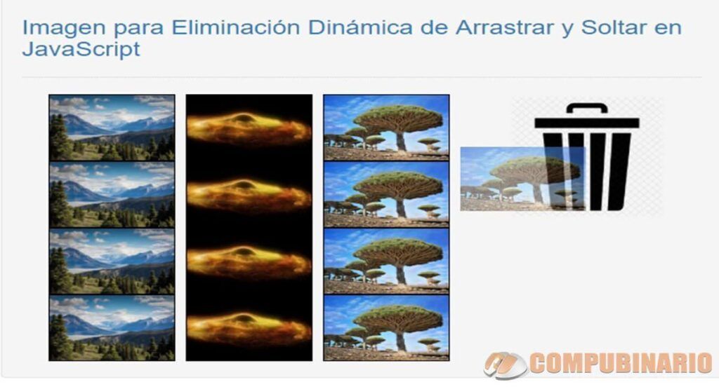Imagen para Eliminación Dinámica de Arrastrar y Soltar en JavaScript