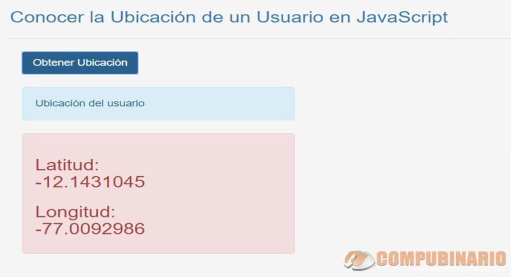 Conocer la Ubicación de un Usuario en JavaScript