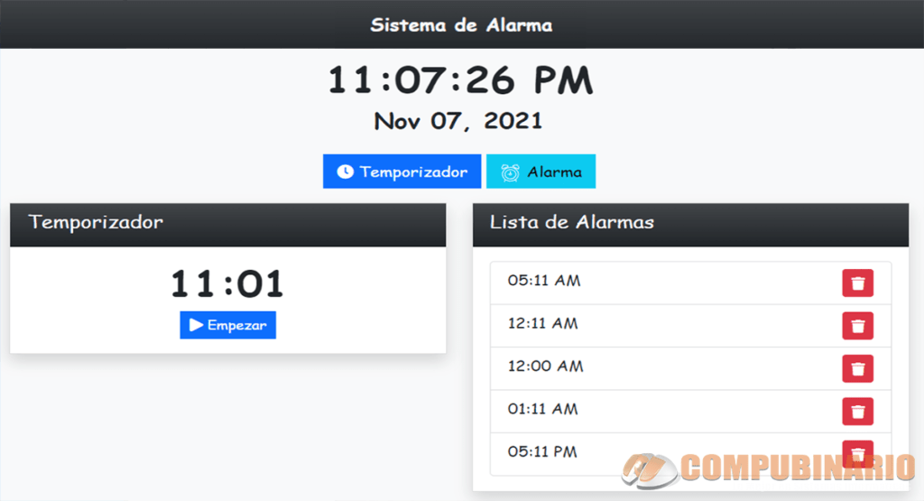 Sistema de Alarmas Web