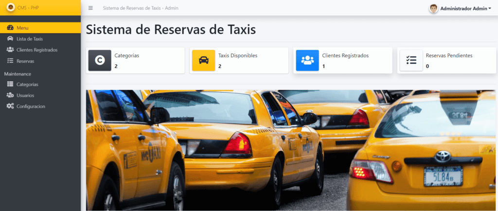 Sistema de Reservas de Taxis