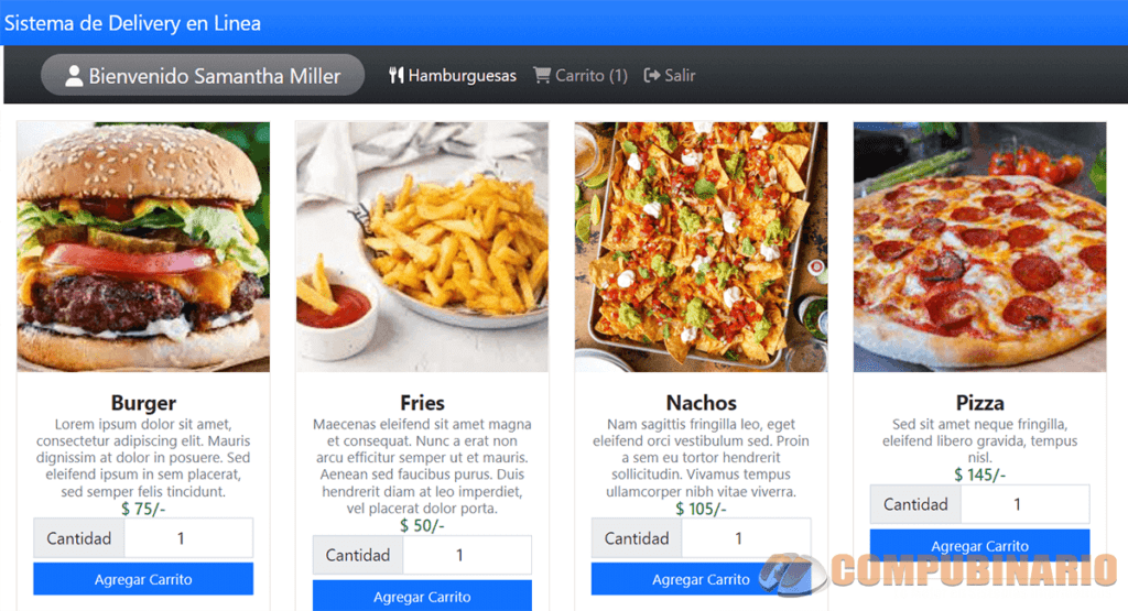 Sistema de Delivery en Linea