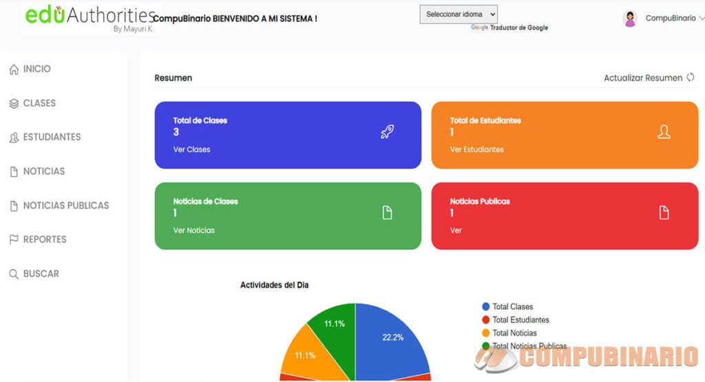 Sistema de Gestión de Estudiantes Web
