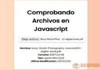 Comprobando Archivos en Javascript