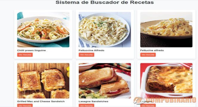 Sistema de Buscador de Recetas