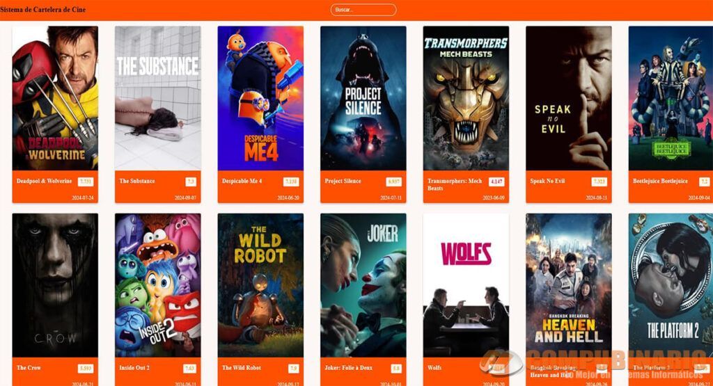 Sistema de Cartelera de Cine