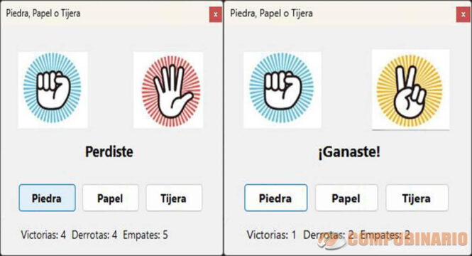 Juego de Piedra Papel y Tijera en C Sharp